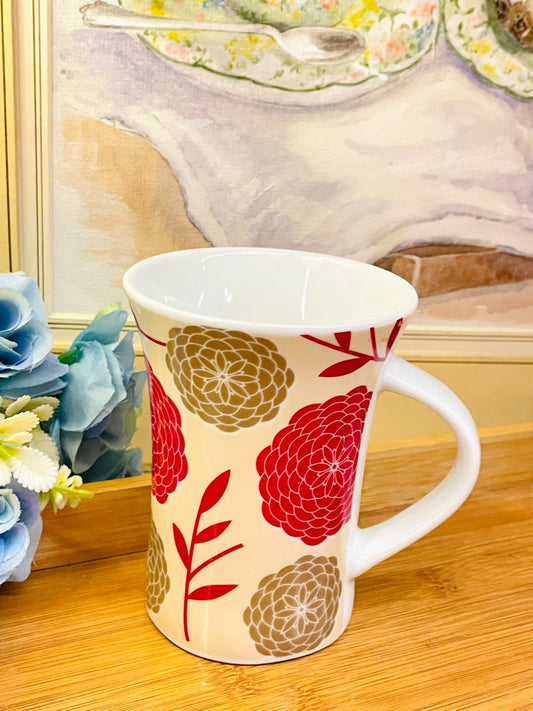 Fine Porcelain Tall Tea Mug Oven Safe– Made in England