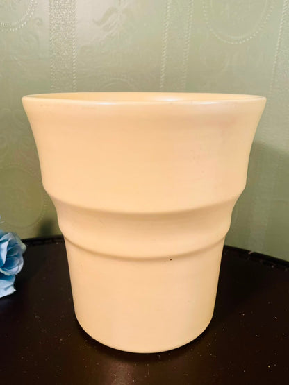 Cream Ceramic Orchid Planter Pot – 6 Inch Decorative Plant Holder
