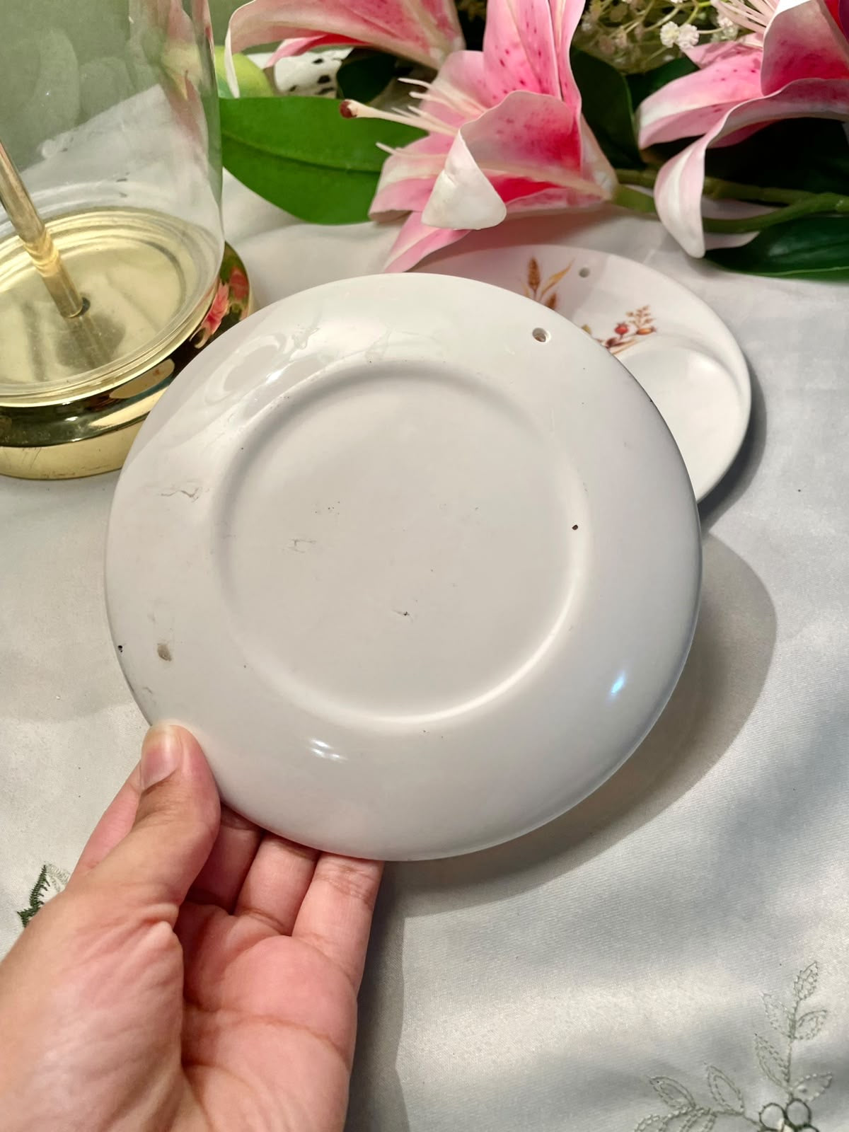 vintage Marks & Spencer "Harvest" (St. Michael) Melamine Triple Spoon Rest 15  cm ( each)