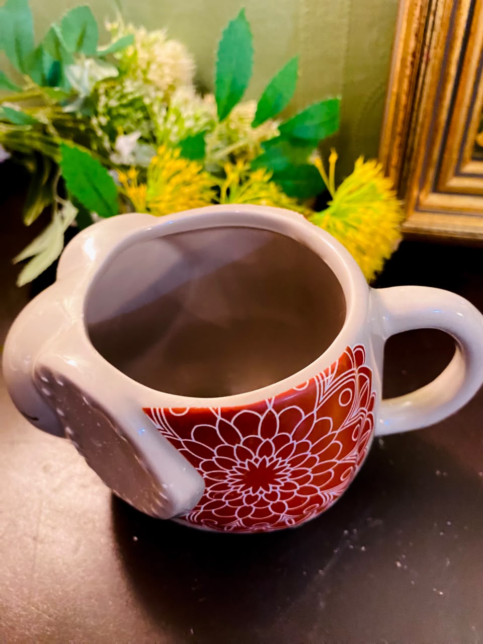 Elephant Ceramic Mug 5 Inch Novelty Coffee Mug