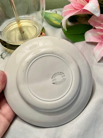 Broadhurst Blue & White Ironstone decorative Plate 6.5 in
