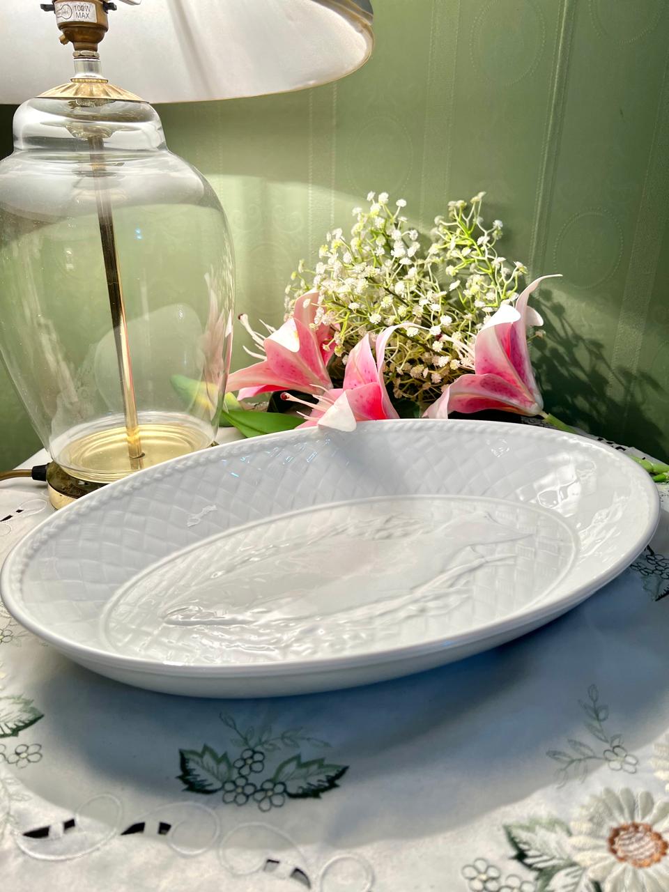 Gourmet Oven China White Oval Oven-Safe Serving Dish 38cm