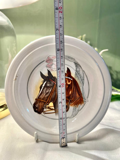 Horse & Horseshoe Decorative Wall Plate 16cm