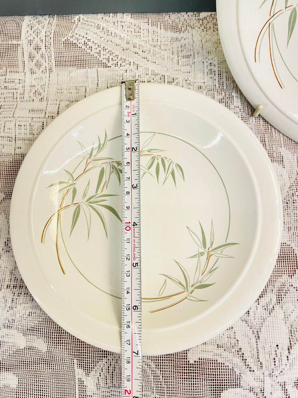 Vintage Bamboo Leaf Side Plates Set of 5