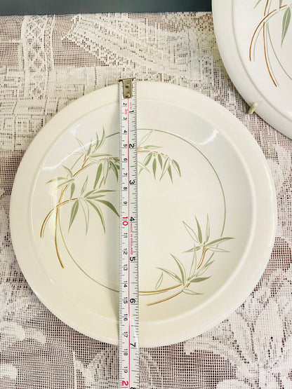 Vintage Bamboo Leaf Side Plates Set of 5