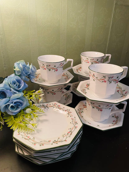 Johnson Bros Eternal Beau Tea Set For Six Persons