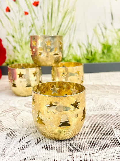 Vintage TCM Silver Plated Tealight Holders Set of 4