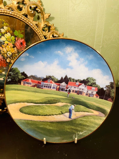 The 18th at Muirfield Golf Course Porcelain Decor Plate – A.G. Hobson
