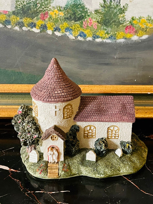 Miniature Stoneware Cottage – Garden & Home Decor Accent