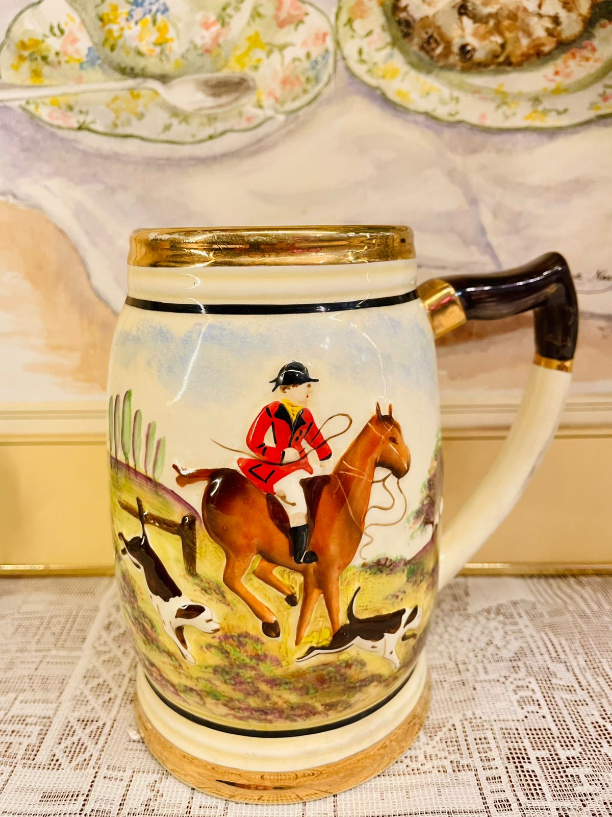 Vintage Hunting Musical Mug – Thorens Swiss