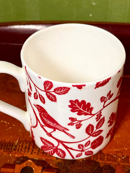 William Watson West Rural Renaissance Fine Bone China Bird & Botanical Mug – Graduate Collection UK