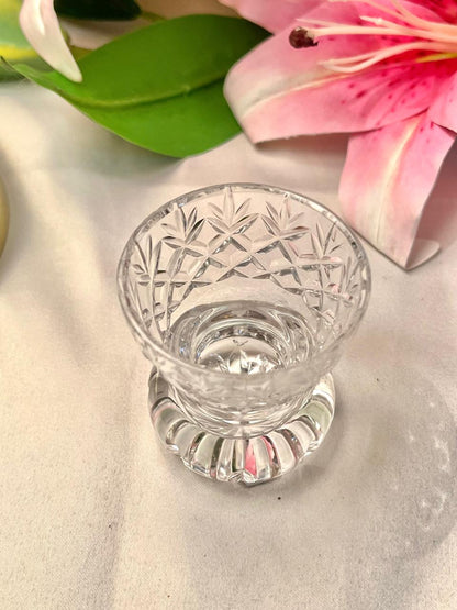 Clear Cut Crystal Mini Vase – Approx. 2.5 Inch