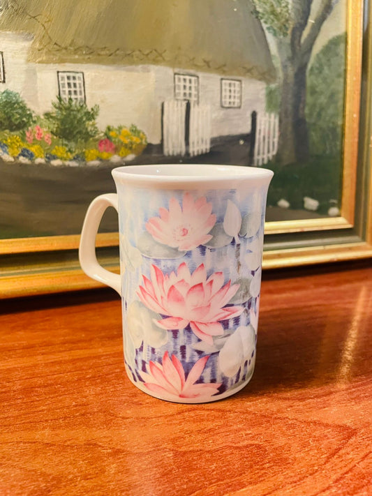 Floral Tea Mug, Coffee Mug, Fine Bone China, England