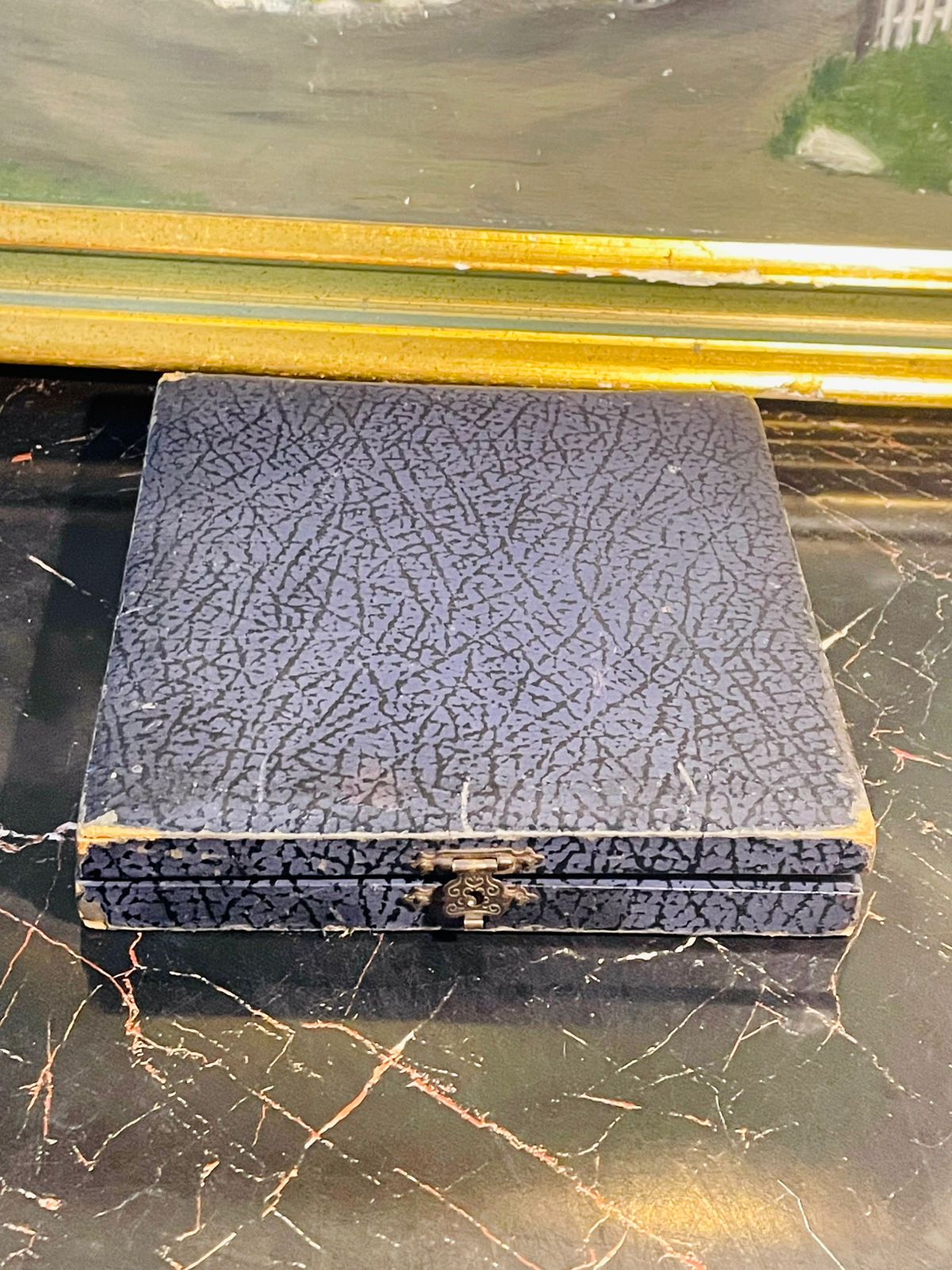 Vintage Silver-Tone Dessert Fork Set in Original Box (Set of 6)