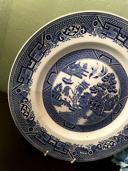 North Staffordshire Willow Ironstone Plate 9.5 Inch