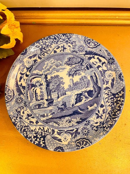 Copeland Spode Italian Blue Transferware Plate