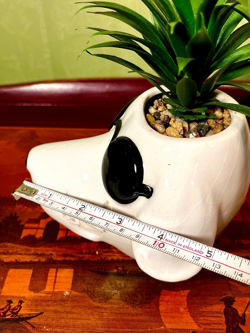Dog with Sunglasses Ceramic Planter | Novelty Indoor Plant Pot | 5 Inch