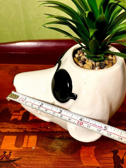Dog with Sunglasses Ceramic Planter | Novelty Indoor Plant Pot | 5 Inch