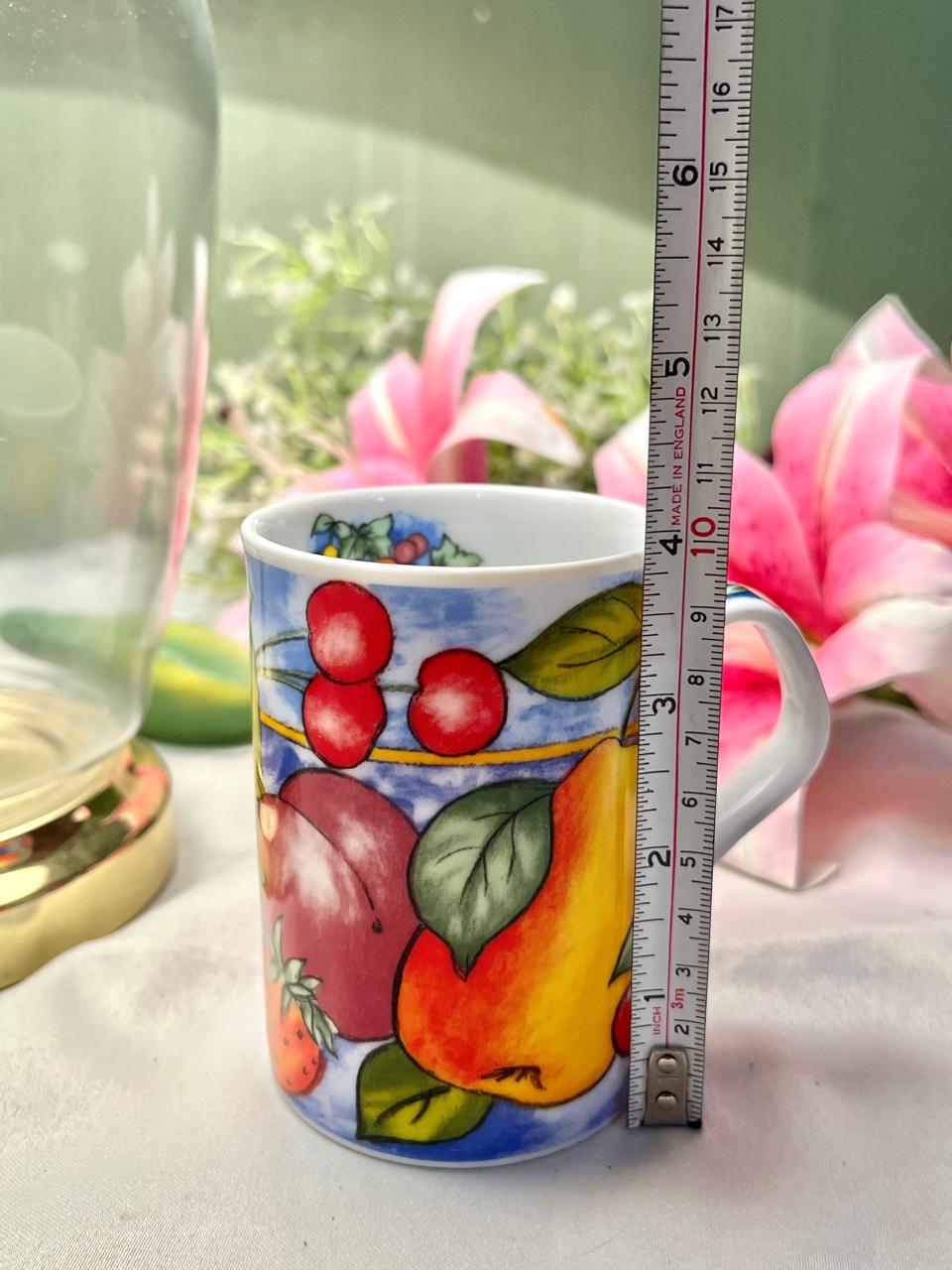 TTC by Inhesion Colourful Fruit Print Ceramic Mug – 4 Inches
