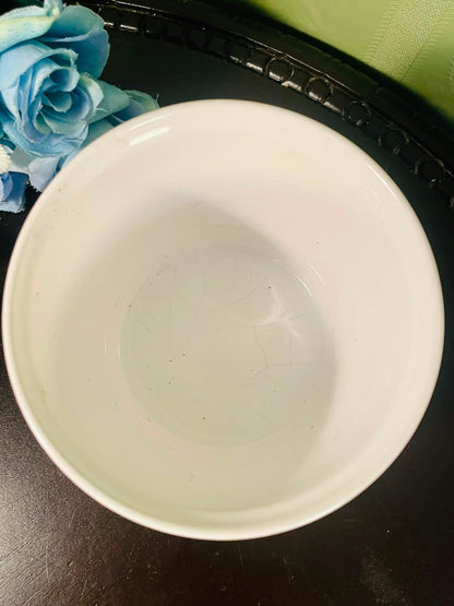 White Ribbed Ceramic Plant Pot – 4 Inch