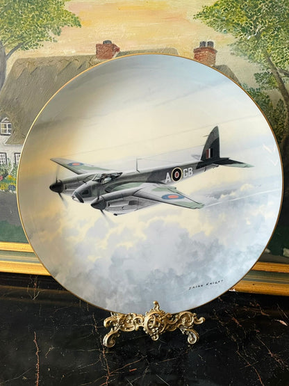 Pair of Coalport “The Lancaster Avro” Limited Edition World War II Decorative Plates – Pair – Made in England