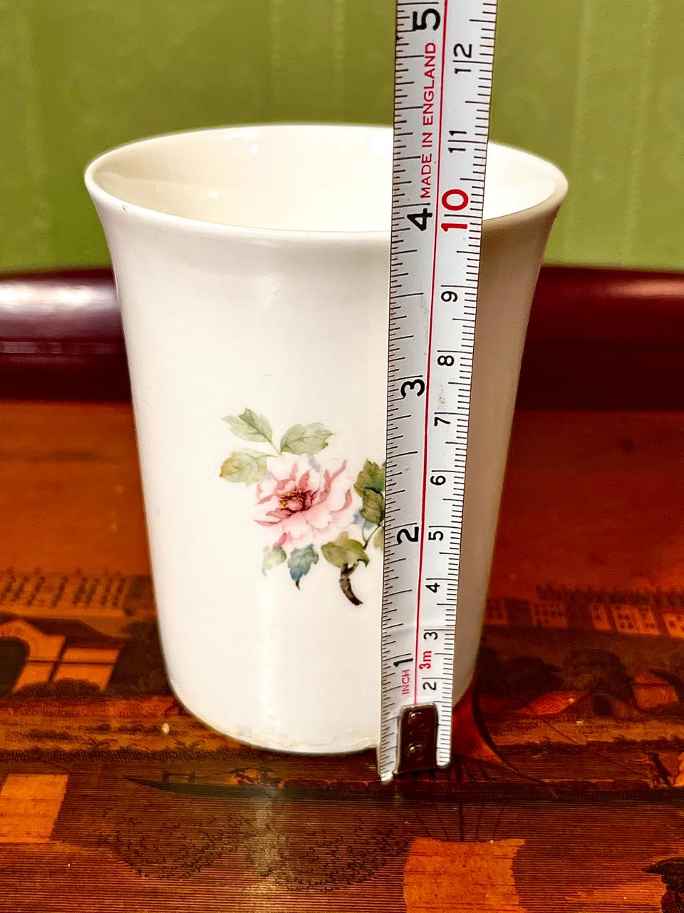 Hediya English Fine Bone China Floral Vase 5 Inch | Vintage Bone China Bud Vase
