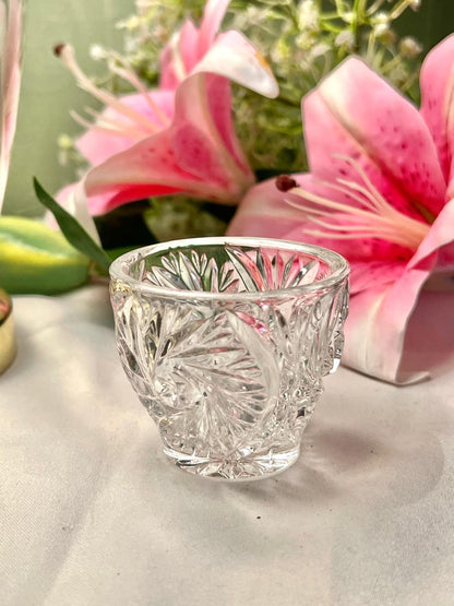 Clear Cut Crystal Mini Tumbler – Approx. 2.5 Inch