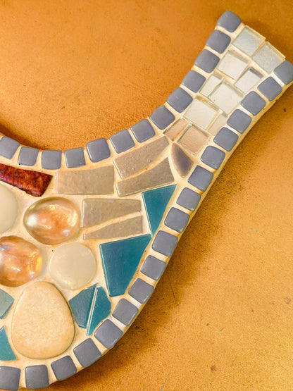 Bird Shaped Mosaic Decorative Wall Hanging