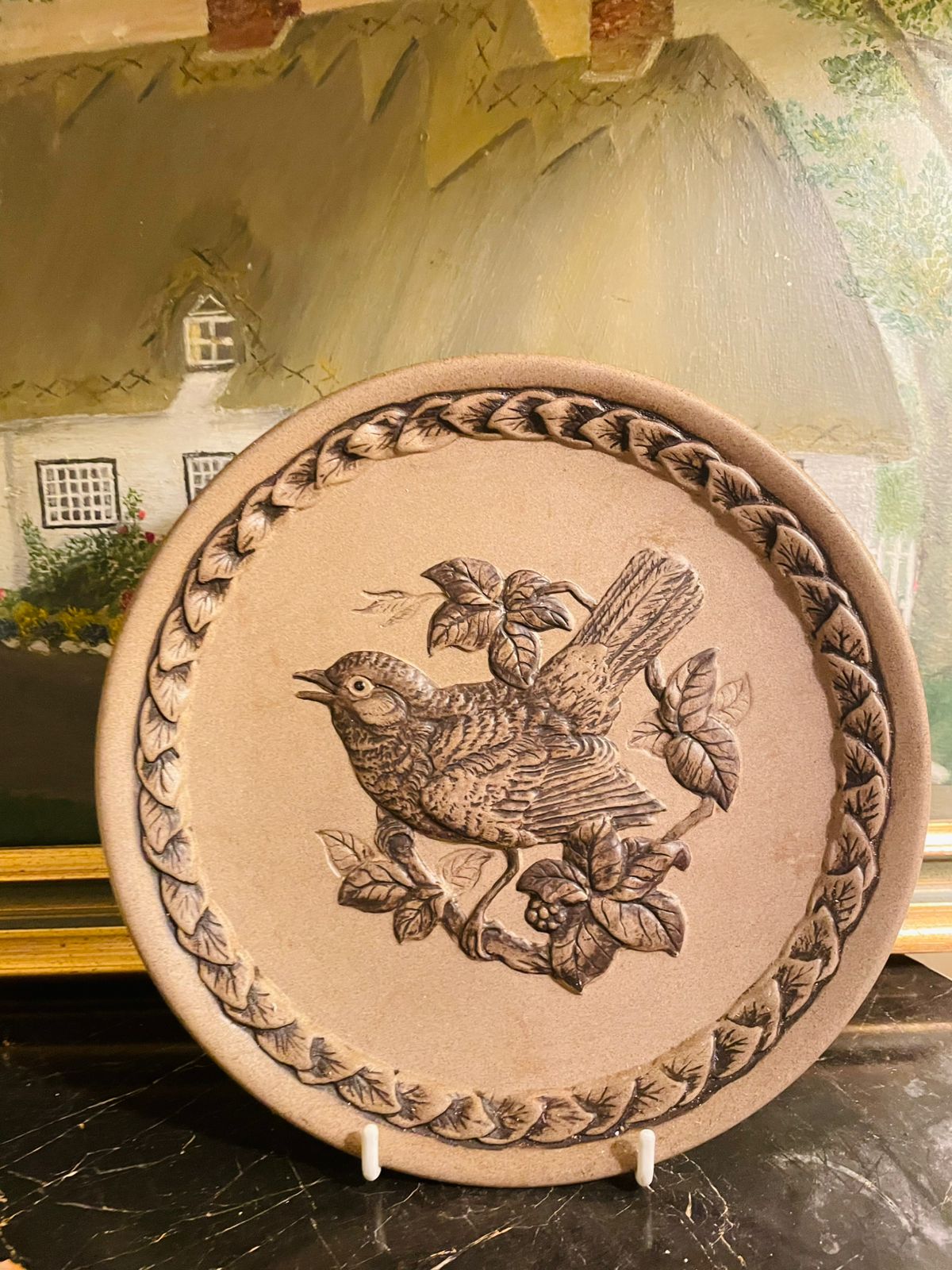 Rare Find - Poole Pottery “The Blackbird” Wall Plates by Barbara Linley Adams – 8.5 inches Vintage Collectible