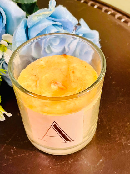 Minimalist Monogram Scented Candle in Crystal Jar – 10cm