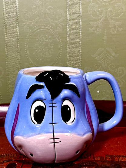 Disney Winnie the Pooh Eeyore Shaped Ceramic Mug 12cm