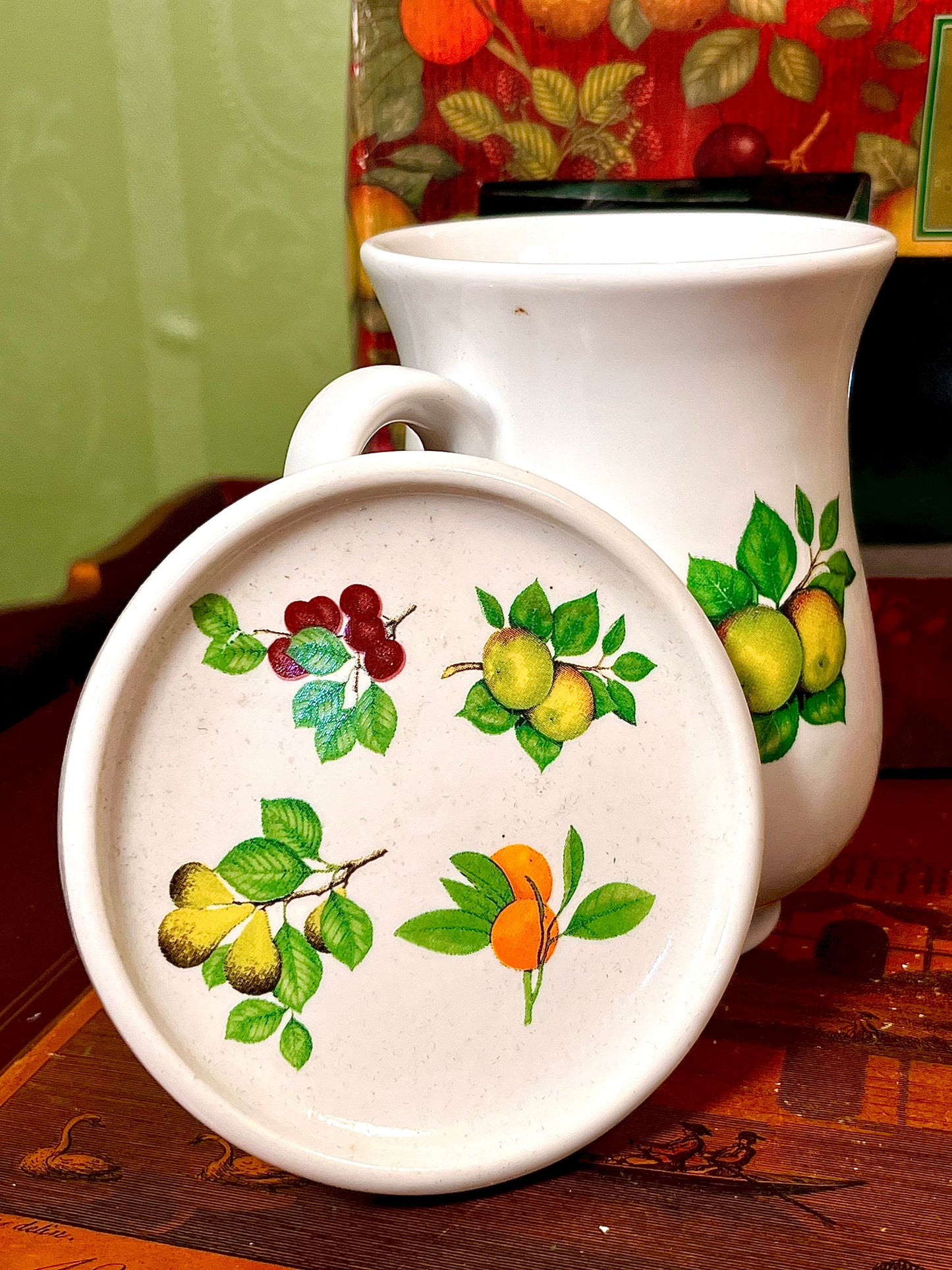 The Fine Food Company Fruit Mug & Coaster Gift Set