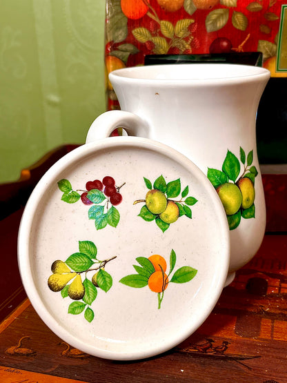 The Fine Food Company Fruit Mug & Coaster Gift Set
