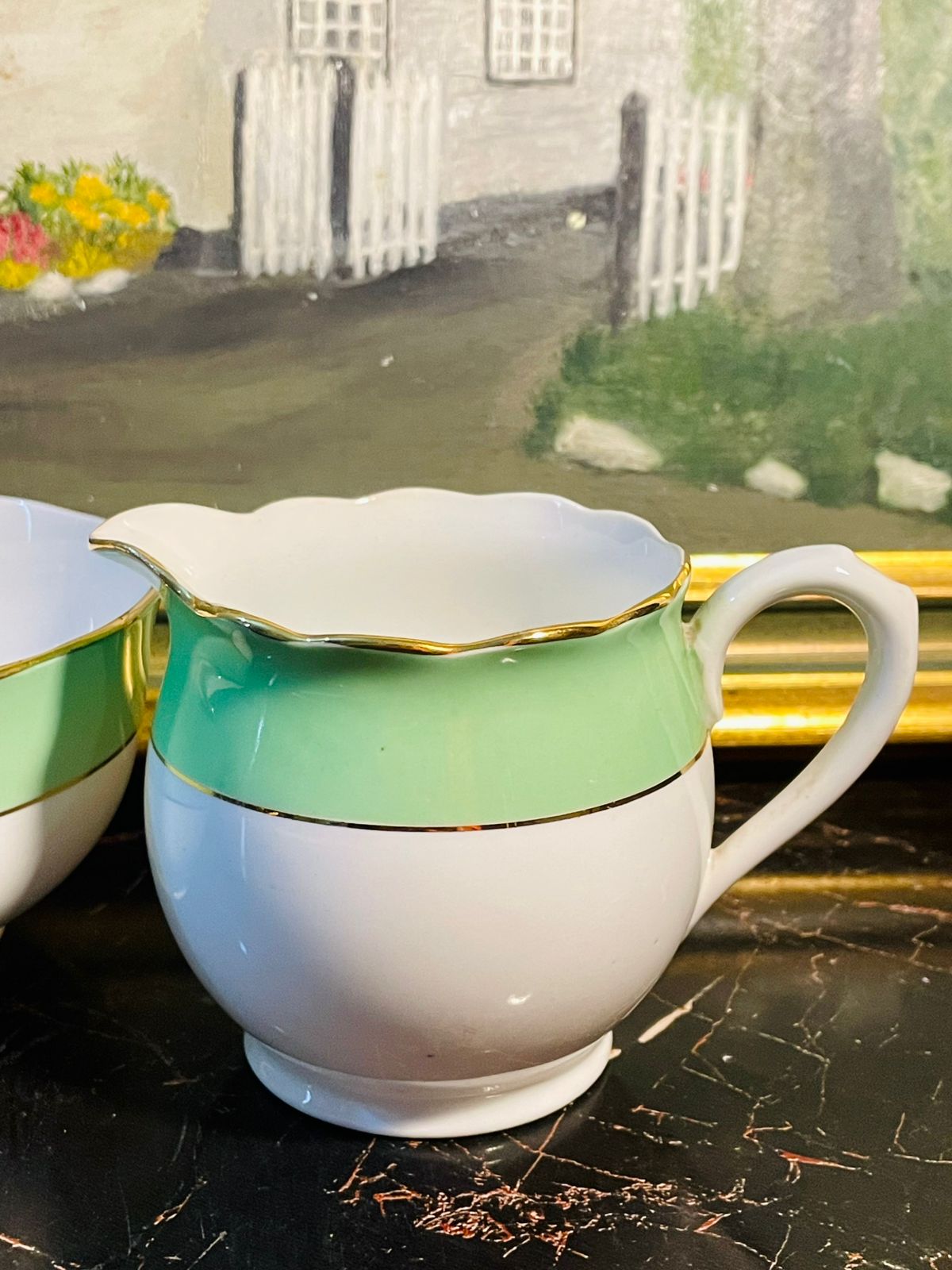 Vintage Royal Stafford Bone China Sugar Bowl & Creamer Set – England