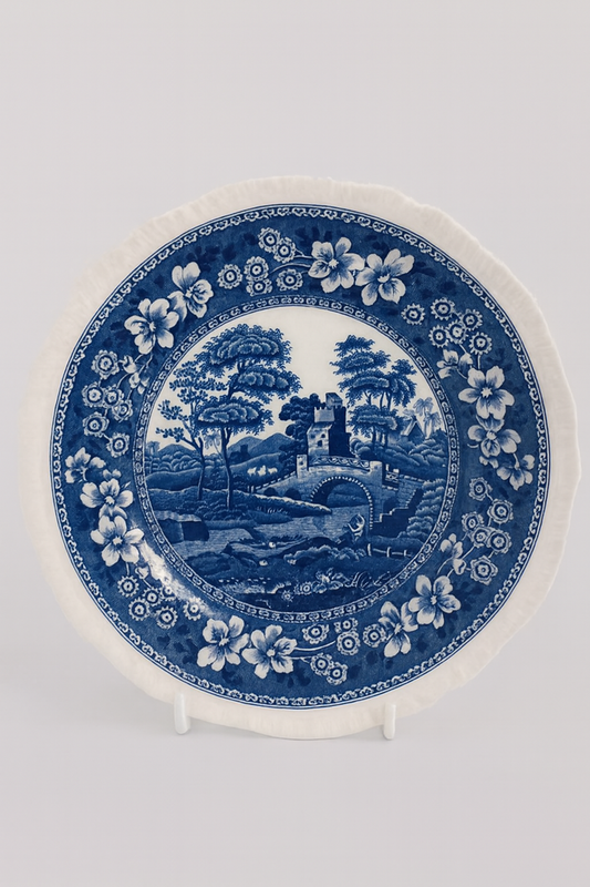 Spode Tower Blue & White Decor Plate – 7" Copeland England Ceramic