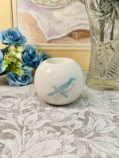 Vintage Different Bird Ceramic Candle Holders