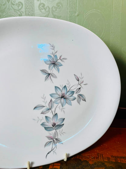 Johnson Bros Snowhite Floral Serving Platter 12" – England