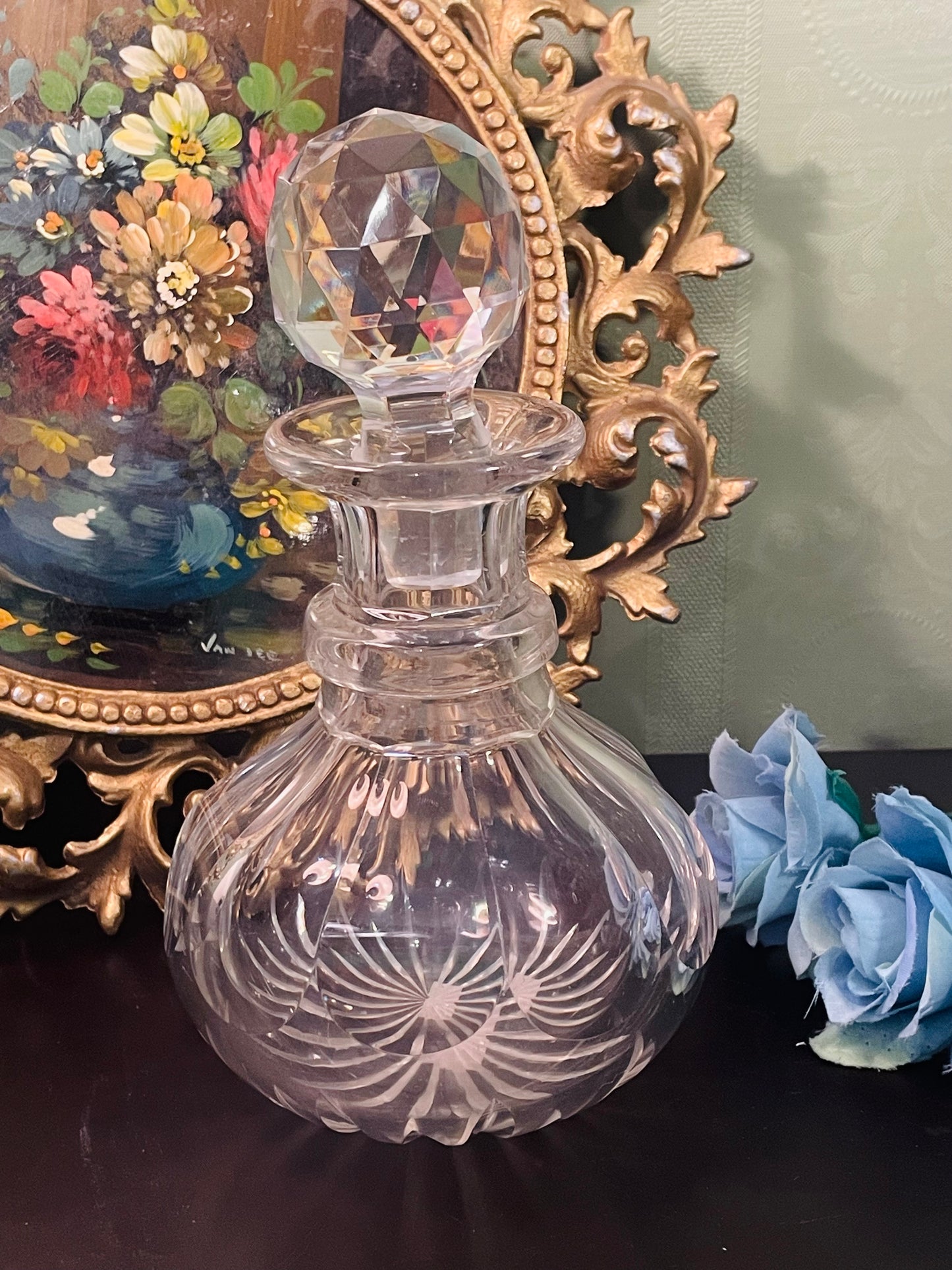 Vintage Crystal Glass Decanter