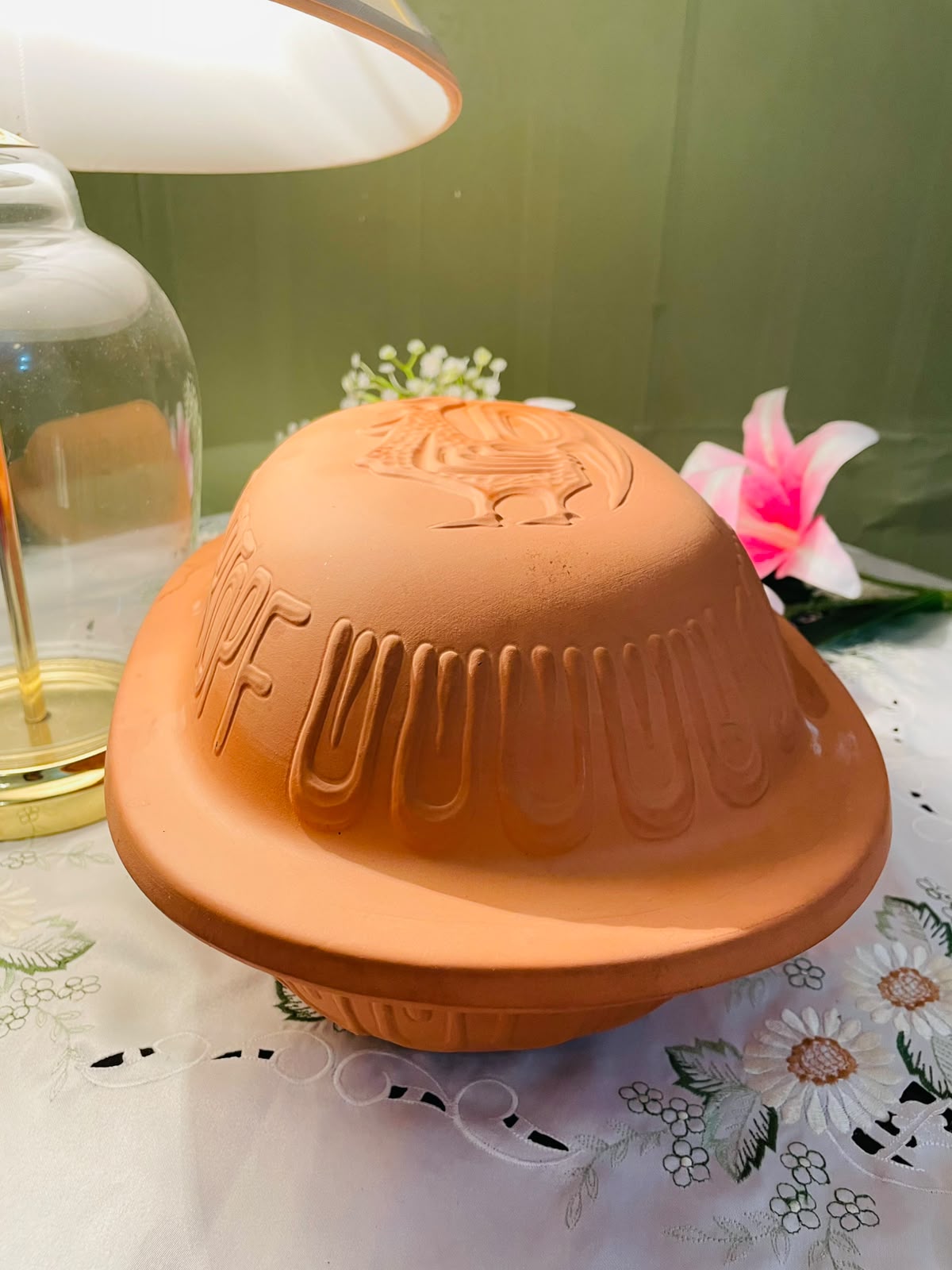 Scheurich Keramik West Germany Terracotta Roaster 13"