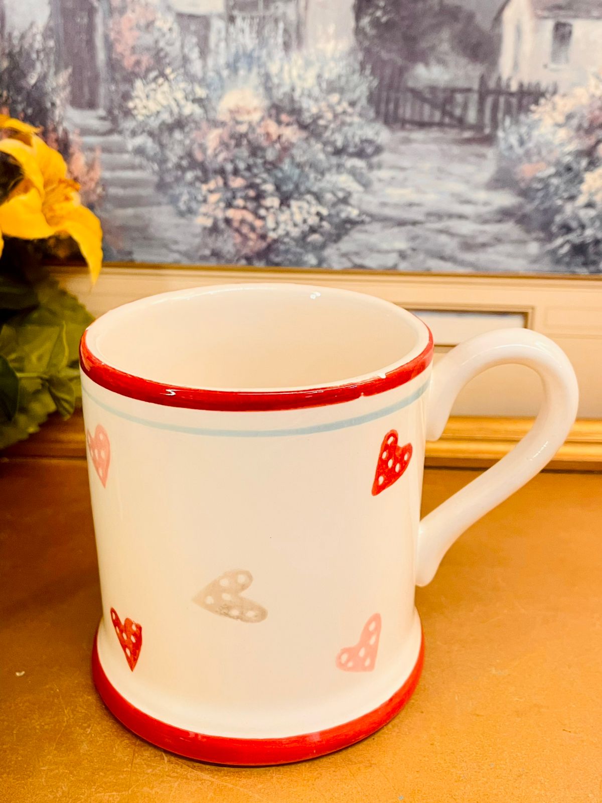 Cottage Heart Ceramic Mug Vintage Style Tea Coffee Cup
