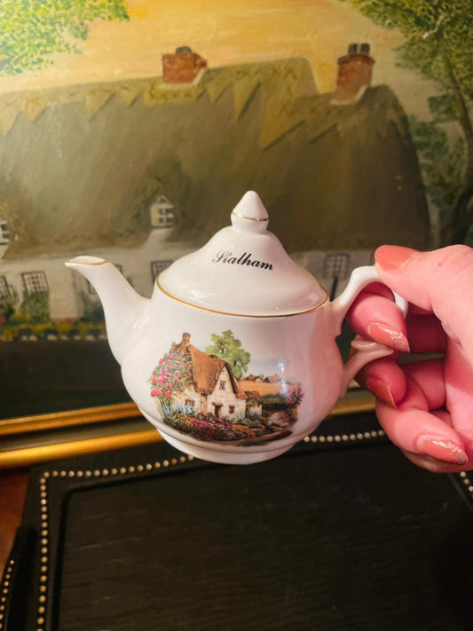 Fat Miniature Teapot, Kettle, Ceramic, Home Decor