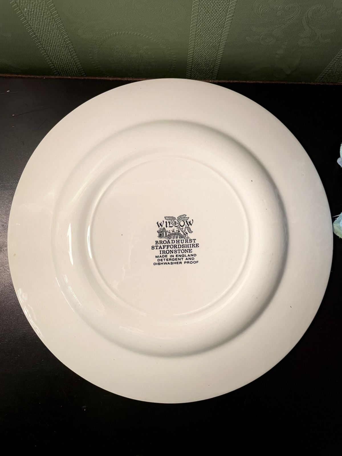 Broadhurst Willow Ironstone Decorative Plate 9 Inch