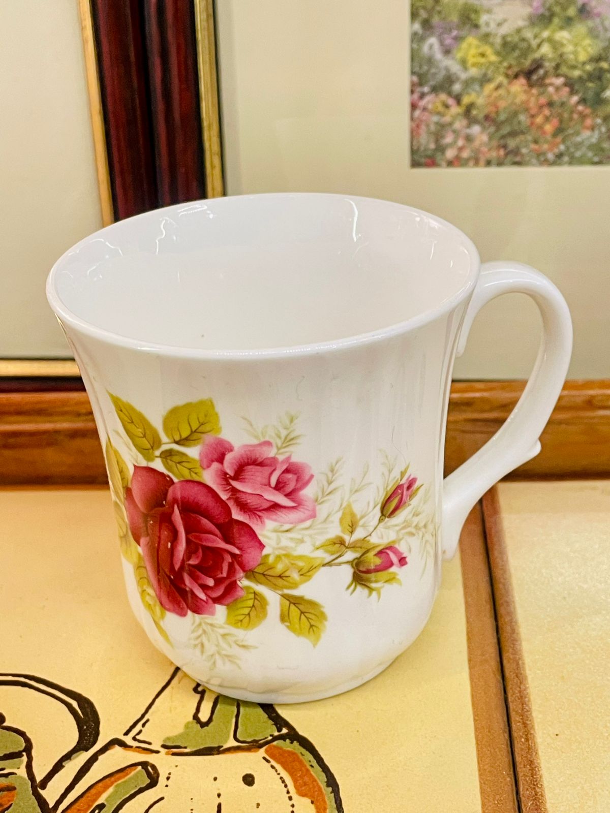 duchess bone china, vintage rose mug, English bone china, floral mug, collectible mug, cottagecore mug, rose tea cup, fine china mug, made in England, vintage kitchenware