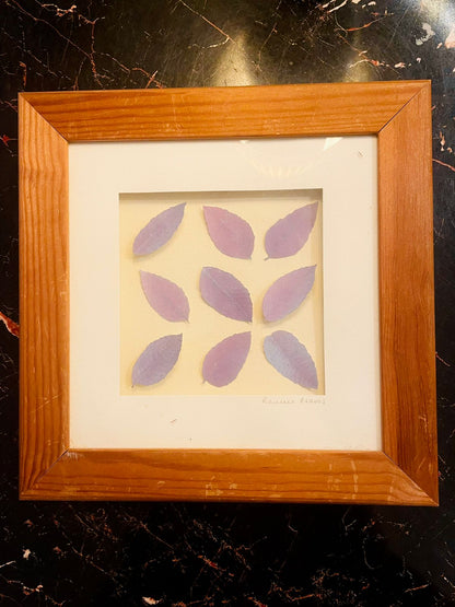 Pressed Leaves Frame Art – Minimal Botanical Wall Decor