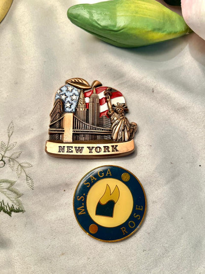 New York Skyline Souvenir Magnet – Statue of Liberty – 7 cm