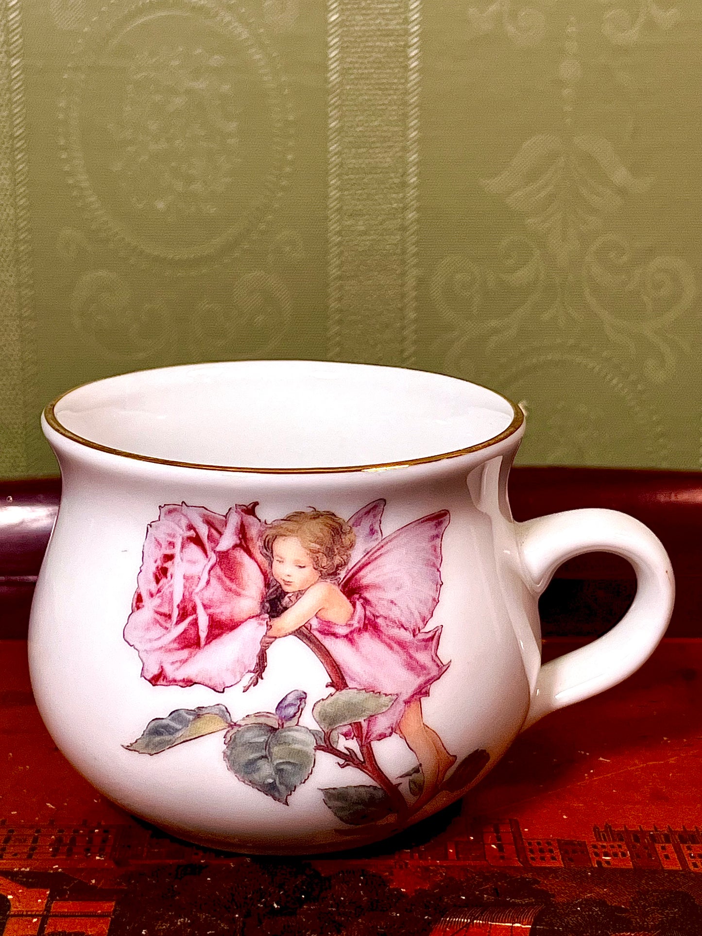 Flower Fairies Rose Fairy Reutter Porzellan Soup Mug Germany