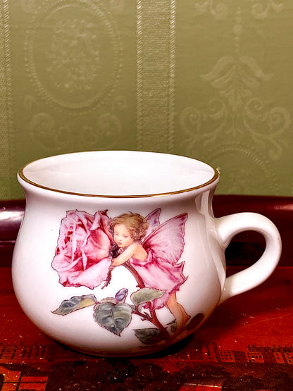 Flower Fairies Rose Fairy Reutter Porzellan Soup Mug Germany