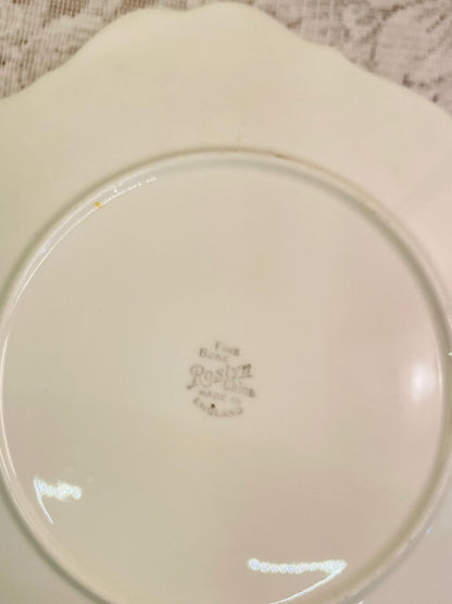Roslyn Fine Bone China Pink Floral Plate
