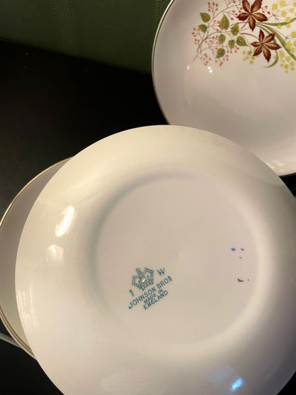 Johnson Bros Floral Fine China Side Plates Set of 6 – 7 Inch