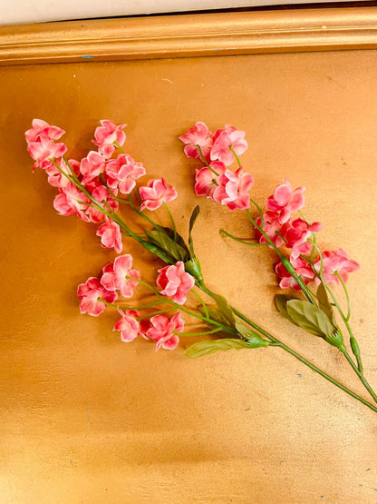 Pink Artificial Blossom Floral Spray 15"